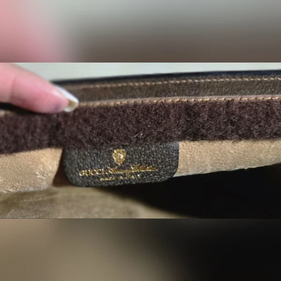 💯 Authentic Vintage Gucci Supreme Web Sherry Line Clutch - Picture 6 of 12